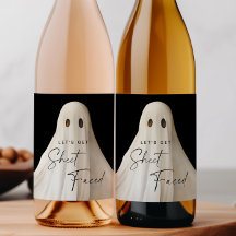 Rótulo Da Garrafa De Vinho Halloween Vamos Ficar V
