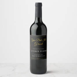 Cerveja Rótulo de Garrafa de Graduação Ouro Preto Opulento