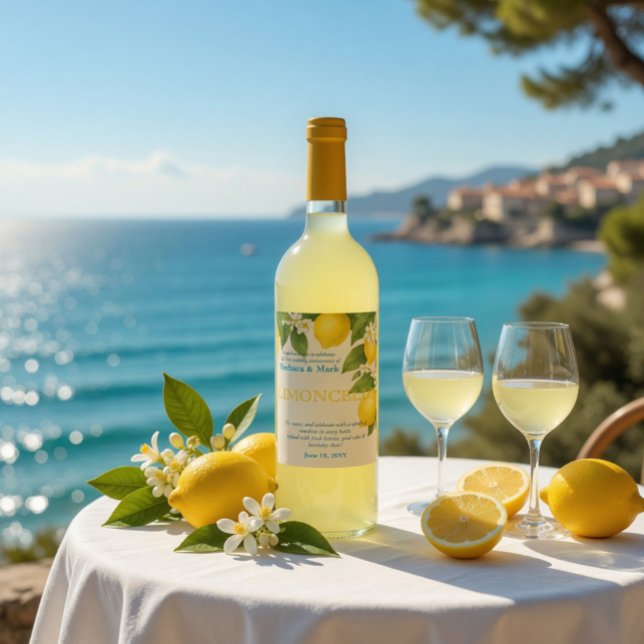 Cerveja Rótulo de Garrafa de Limoncello Personalizado para (Criador carregado)