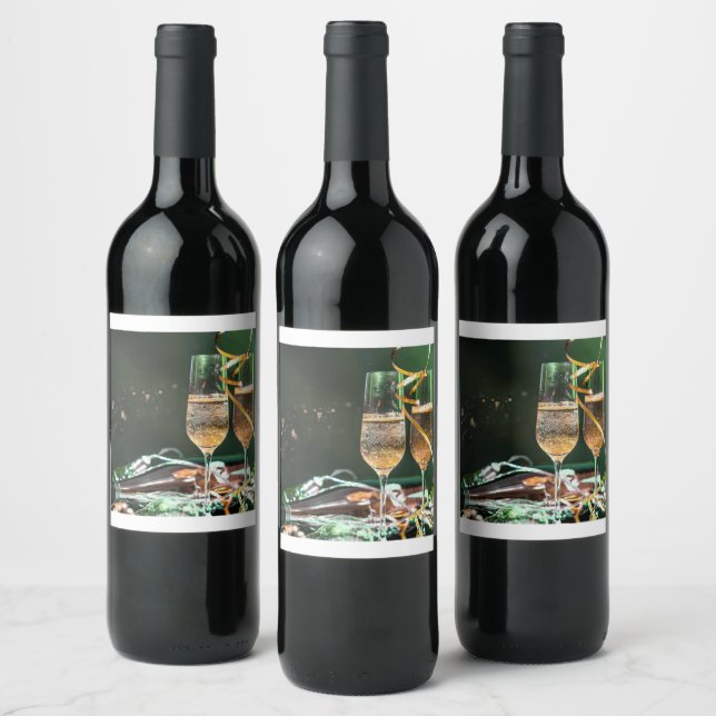 Cerveja Rótulo de Garrafa de Vinho com Copo de Vidro (Garrafas)