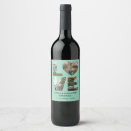 Cerveja Rótulo de Garrafa de Vinho com Foto Personalizada