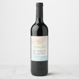 Cerveja Rótulo de Garrafa de Vinho de Casamento com Tema d