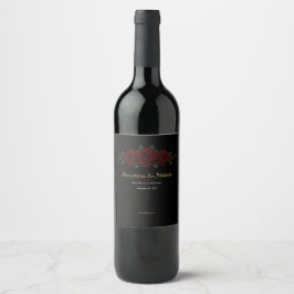 Cerveja Rótulo de Garrafa de Vinho de Casamento Gótico Esc