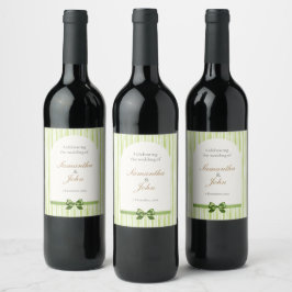 Cerveja Rótulo de Garrafa de Vinho de Casamento Retro com