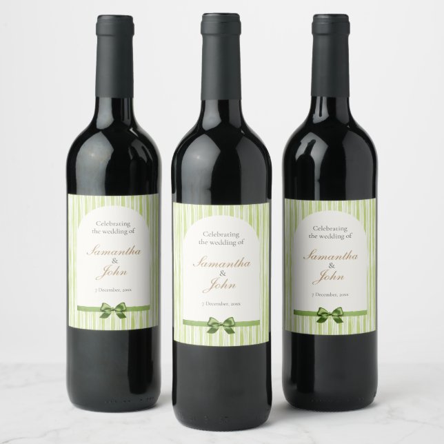 Cerveja Rótulo de Garrafa de Vinho de Casamento Retro com  (Garrafas)