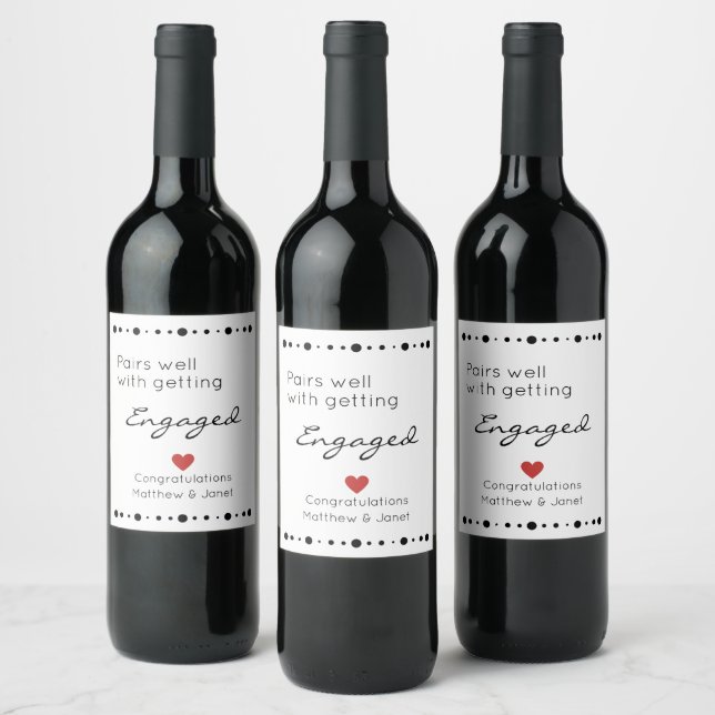 Cerveja Rótulo de Garrafa de Vinho de Encontro Personaliza (Garrafas)