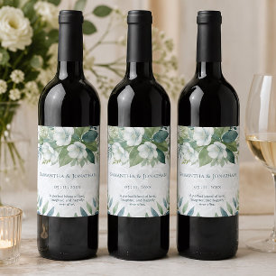 Cerveja Rótulo de Garrafa de Vinho de Noiva Verde Salvia E