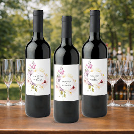 Cerveja Rótulo de Garrafa de Vinho Elegante