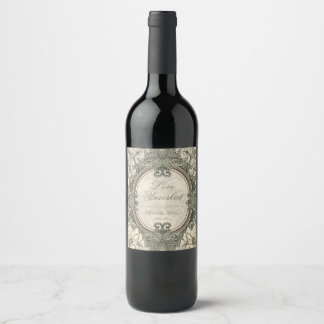 Cerveja Rótulo de Garrafa de Vinho Marrom Vintage para Cas