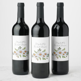 Cerveja Rótulo de garrafa de vinho para chá de noiva com m