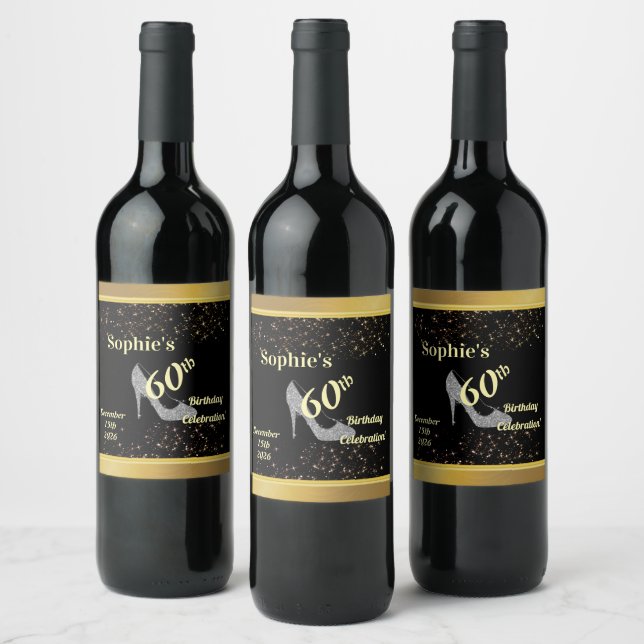 Cerveja Rótulo de Garrafa de Vinho Personalizado para Aniv (Garrafas)