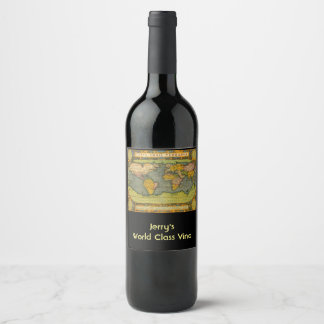 Cerveja Rótulo de garrafa de vinho Vino da Classe Mundial 