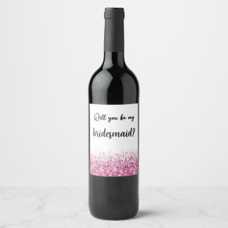 Cerveja Rótulo de Garrafa de Vinho 'Você Será Minha Dama d