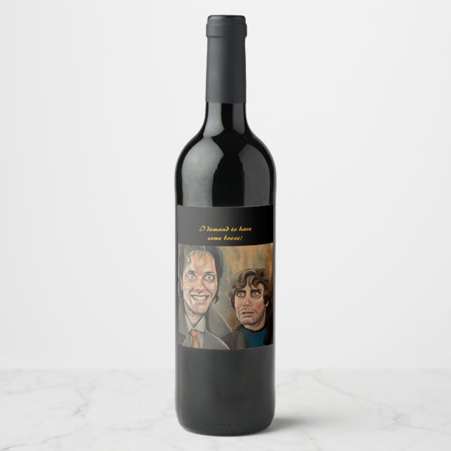 Cerveja Rótulo de Garrafa de Vinho Withnail And I Com Cita (Frente)