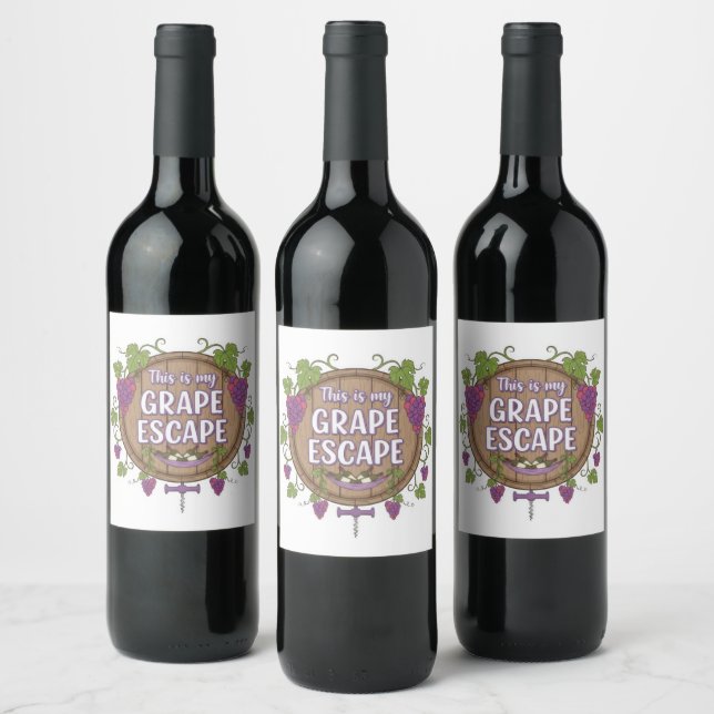 Cerveja Rótulo de Garrafa Tempo de Vinho (Garrafas)