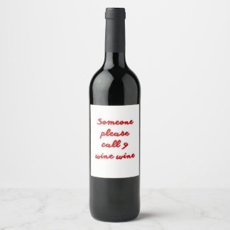 Cerveja Rótulo de texto personalizado de garrafa de vinho