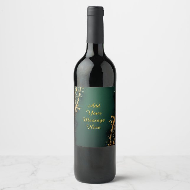 Cerveja Rótulo Personalizado de Garrafa de Vinho de Casame (Frente)