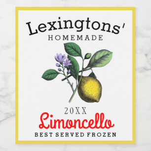 Cerveja Rótulo Personalizado para Garrafa de Licor Limonce