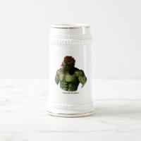 Troll de Volcano Fantasy Art Beer Caneca de cervej