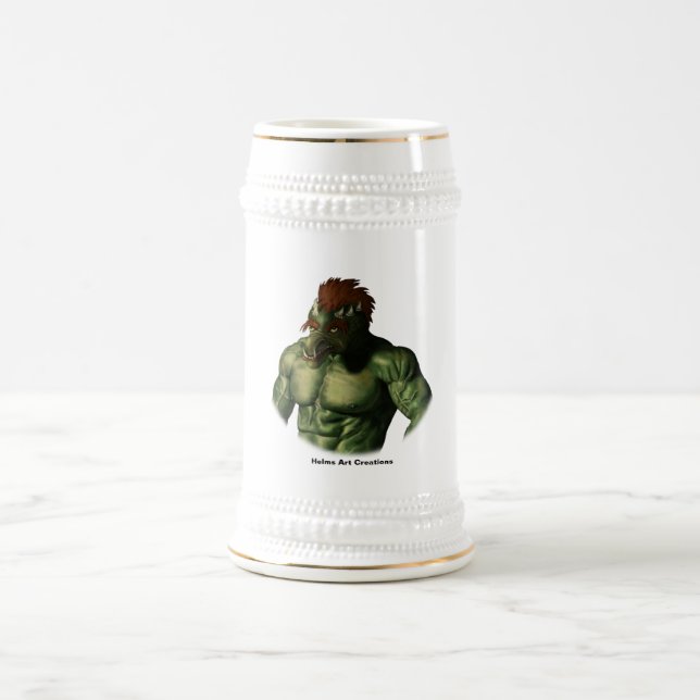 Cerveja Troll de Volcano Fantasy Art Beer Caneca de cervej (Centro)