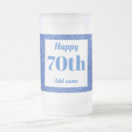 Cerveja Vidro Jateado 70 de presente de caneca de aniversário personaliz