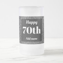 Cerveja Vidro Jateado 70 de presente de caneca de aniversário personaliz