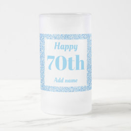 Cerveja Vidro Jateado 70 de presente de caneca de aniversário personaliz