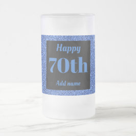 Cerveja Vidro Jateado 70 de presente de caneca de aniversário personaliz