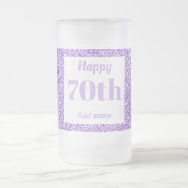 Cerveja Vidro Jateado 70 de presente de caneca de aniversário personaliz