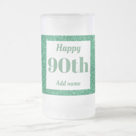 Cerveja Vidro Jateado 90 de presente de caneca de aniversário personaliz