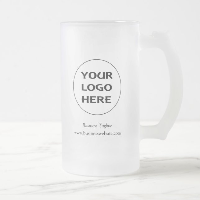 Cerveja Vidro Jateado Beer Mug com Fosco de logotipo comercial Caneca de (Direita)