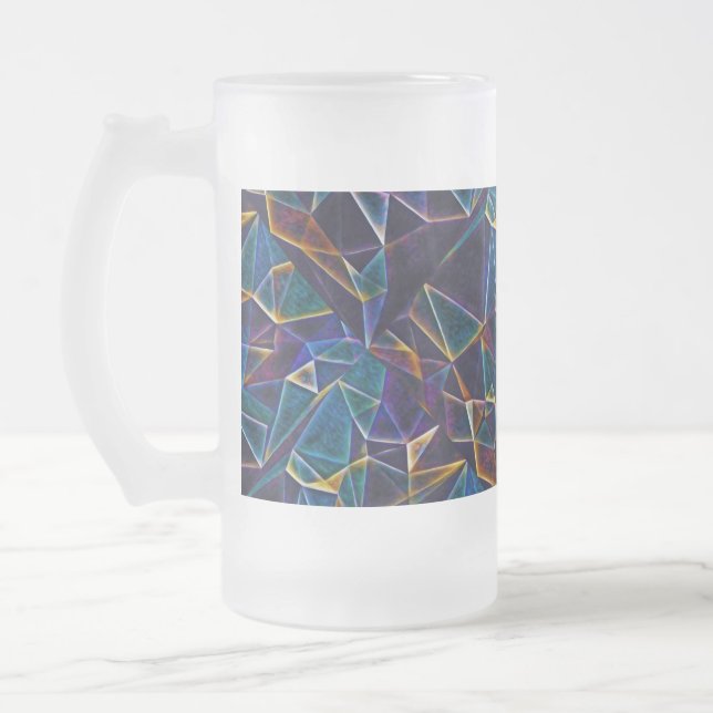 Cerveja Vidro Jateado Bolhas quebradas de café caneca (Esquerda)