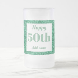 Cerveja Vidro Jateado Bonito presente de caneca de aniversário personali