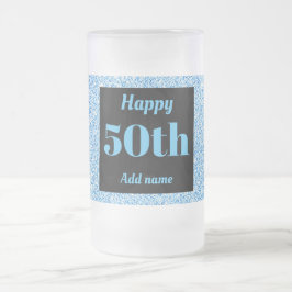 Cerveja Vidro Jateado Bonito presente de caneca de aniversário personali