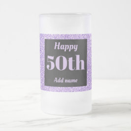 Cerveja Vidro Jateado Bonito presente de caneca de aniversário personali