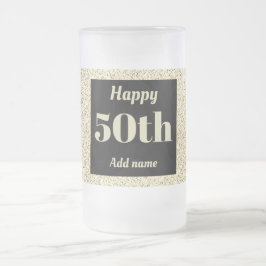 Cerveja Vidro Jateado Bonito presente de caneca de aniversário personali