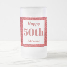 Cerveja Vidro Jateado Bonito presente de caneca de aniversário personali