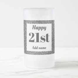 Cerveja Vidro Jateado Bonito presente de caneca de aniversário personali