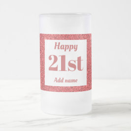 Cerveja Vidro Jateado Bonito presente personalizado de caneca de anivers