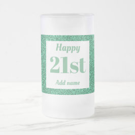 Cerveja Vidro Jateado Bonito presente personalizado de caneca de anivers