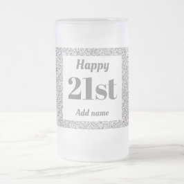 Cerveja Vidro Jateado Bonito presente personalizado de caneca de anivers