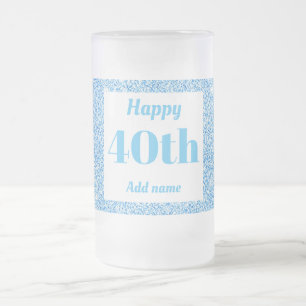 Cerveja Vidro Jateado Bonito presente personalizado de caneca de anivers
