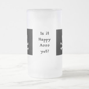 Cerveja Vidro Jateado Caneca alta feliz de Arrr do pirata