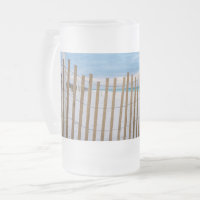 Caneca Congelada Nascer do Sol com Cerca de Praia