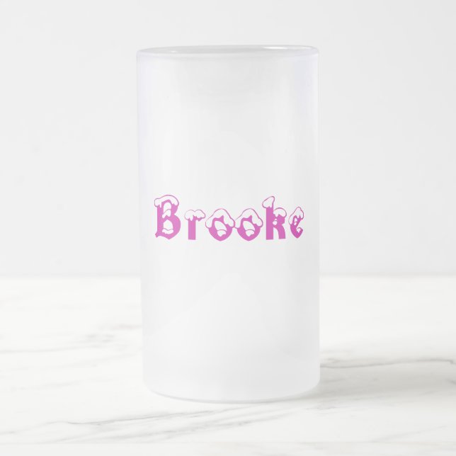 Cerveja Vidro Jateado Caneca conhecida do Estilo-Fosco de Brooke- (Centro)