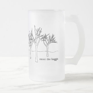 Cerveja Vidro Jateado CANECA das ÁRVORES (vidro de fosco)