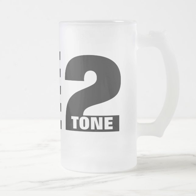 Cerveja Vidro Jateado Caneca de 2 tons (Direita)