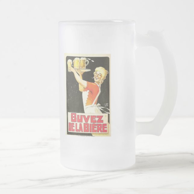 Cerveja Vidro Jateado Caneca de Buvez de la Biere (Direita)