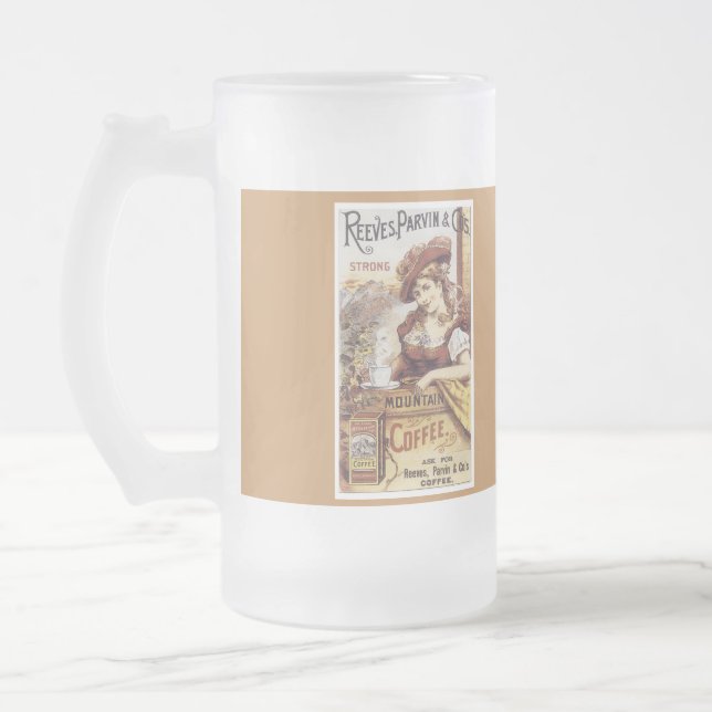 Cerveja Vidro Jateado Caneca de café com design do vintage (Esquerda)