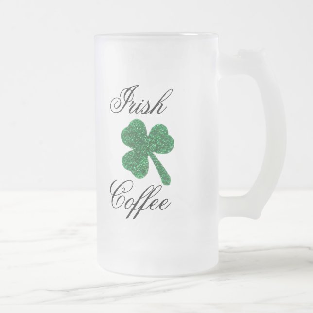 Cerveja Vidro Jateado Caneca de café irlandês do fosco (Direita)